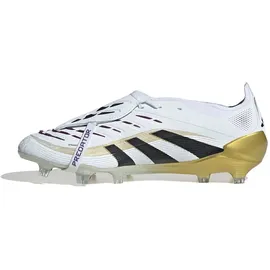 adidas Predator Elite Fold-over Tongue Fg Fußballschuhe - Ftwr White / Core Black / Gold Met - EU 48 2⁄3