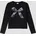 Langarm-Jerseyshirt mit Schmucksteinen im Loose Fit 146/152