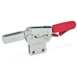 820.4-355-NL Schnellspanner, Spannhebel horizontal, mit Verriegelung, mit senkrechtem Fuß