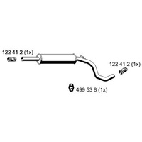 ERNST Mittelschalldämpfer für VW Lupo Seat Arosa | Auspufftopf