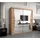 abiks möbel Schwebetürenschrank MONACO 200 x 200 x 62 cm Eiche Artisan