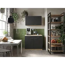 Respekta Buffet Merle 100 x 60 x 200 cm Schwarz