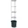 Prosperplast Tomatentopf Rankhilfe Anzuchttopf für Tomate Grower Pflanzkübel aus Kunststoff in Anthrazit (L) x 29,5 cm