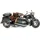 moritz Motorad mit Beiwagen Chopper Oldtimer Motorrad Modell Metall Zinn Dekoration