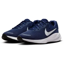Laufschuh NIKE "REVOLUTION 7", Gr. 47,5, blau, Textil, Synthetik, sportlich, Schuhe