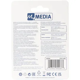MyMedia Verbatim USB 3.2 OTG Stick 16GB Typ A-C My Dual Silber
