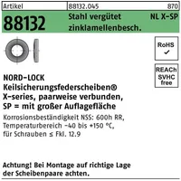 NORD-LOCK X-series Scheiben NLX20sp(20,7 x 39,0x 6,01)flZnnc flZn S