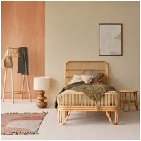 Tikamoon Simone - Einzelbett aus Rattan mit Lattenrost 90