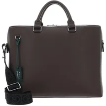 Coccinelle Man Soft Man Briefcase Grained Leather (12.99"), Notebooktasche, Braun