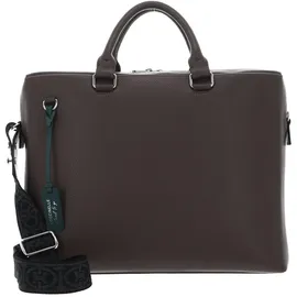 Coccinelle Man Soft Man Briefcase Grained Leather (12.99"), Notebooktasche, Braun