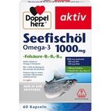 Doppelherz Aktiv Seefischöl Omega-3 1000 mg + Folsäure + B1 + B6 + B12 Kapseln 60 St.