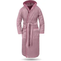 Normani Unisex Baumwoll-Bademantel Rob in Rosa/Hellrosa | Gr.: 4XL