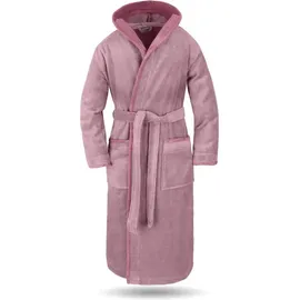 Normani Unisex Baumwoll-Bademantel Rob in Rosa/Hellrosa | Gr.: 4XL