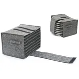 DuneDesign Campingtasche Teller Organizer Filz Grau anthrazit | Gr.: onesize