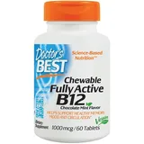 Doctor's Best Doctors Best Chewable Fully Active B12 1000 mcg, 60 Tabletten, Schokoladenminze)