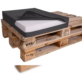 TexDeko Palettenkissen 60 x 80 x 12 cm anthrazit 1 St.