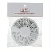 Bella Vida Rad zur Dekoration von Fingernägeln, silberfarben, einzigartig, Standard