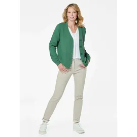 GOLDNER Elegante Strickjacke mit V-Ausschnitt Grün 19