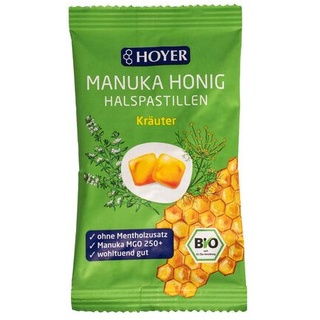 HOYER - Erbe pastiglie per la gola al miele di Manuka 50 g