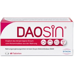 DAOSiN® Tabletten zur Ergänzung des körpereigenen DAO-Enzyms zum Histaminabbau aus der Nahrung