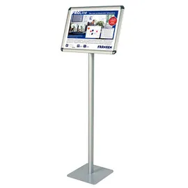 Franken Infoständer silber DIN A4 28,0 x 28,0 x 72,5 cm, 1 St.