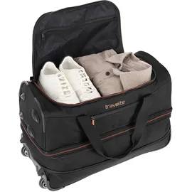 Travelite Basics 2-Rollen Cabin S 55 cm / 51-64 l schwarz