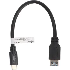 AccuCell USB-C auf USB-A 0,2 m Schwarz