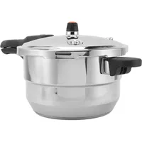 Schnellkochtopf Mit Dampfgargestell, Edelstahl-einkochtopf, Kompatibel Mit Gas, Induktion, 6 L, 24 Cm Innendurchmesser