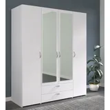 Parisot Drehtürenschrank Daily 160 x 185 x 51 cm Weiß