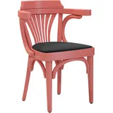 2er-Set Chausey | Bugholzstuhl | Holz / Samt | Rosa / Schwarz | Bugholz