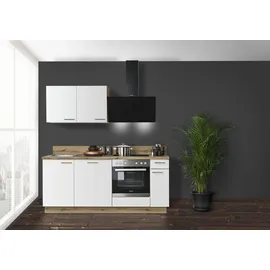 kochstation Küchenzeile KS-Scafa 200 cm weiß