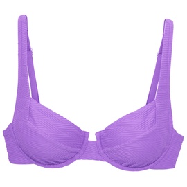 Sunseeker Bügel-Bikini-Top »Loretta«, mit Strukturmuster, lila