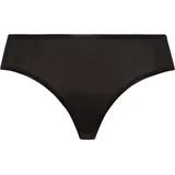 Hanro Cotton Seamless Midi Slip Schwarz M