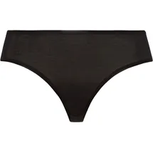 Hanro Cotton Seamless Midi Slip Schwarz M