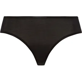 Hanro Cotton Seamless Midi Slip Schwarz M