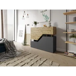 Mirjan24 Ceelias 120 x 100 x 35 cm Wotan / Anthrazit