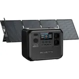 BLUETTI Tragbare elektrische Station AC70 1000 W/768 Wh mit 120W Solar panel, 768Wh LiFePO4 Tragbarer Powerstation für Haus, Camping, Notfall