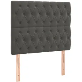 vidaXL Boxspringbett 100 x 200 cm Dunkelgrau
