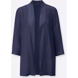 Classic Basics Blusenjacke CLASSIC BASICS, Damen, Gr. 48, marine, 100% Viskose, Jacken Blusenjacke