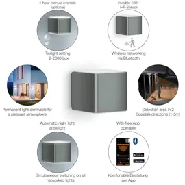 Steinel L 840 LED iHF Sensor Wandleuchte 9.5W anthrazit