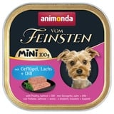 Animonda vom Feinsten Adult Mini mit Geflügel, Lachs + Dill Hundefutter nass