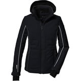 killtec Damen Skijacke/Funktionsjacke in Daunenoptik mit abzippbarer Kapuze und Schneefang KSW 33 WMN SKI JCKT, schwarz, 40, 41942-000