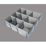 PurVario Stauleiste für Schubladen 100 MAXXI 8er-Set grau, hellgrau