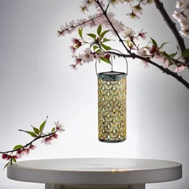 Marrakesch Orient & Mediterran Interior Orientalische Solarlaterne Solar Laterne Windlicht Outdoor Fava Grün