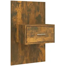 vidaXL Bettkopfteil mit Nachttischen Räuchereiche Holzwerkstoff