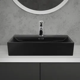 luxebath Waschtisch Aufsatzwaschbecken 60,5 x 36,5 cm