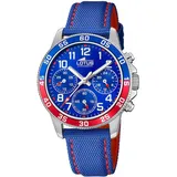 Lotus Junior Collection, 18581/4 Ledertextilarmband blau - Blau/Blau