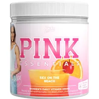 Rocka Nutrition PINK ESSENTIALS Beauty & Nährstoff Komplex für Frauen mit Biotin, Eisen, Zink & Vitamin D | Veganer Daily Vitamin Drink für Haut, Haare & Nägel | 480 g (Sex on the Beach)