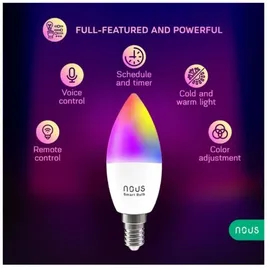 Nous Smart Light Lampe 5 W E14 RGB