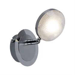 LED Wand Spot Strahler Wohn Ess Zimmer Beleuchtung Chrom Flur Lampe
